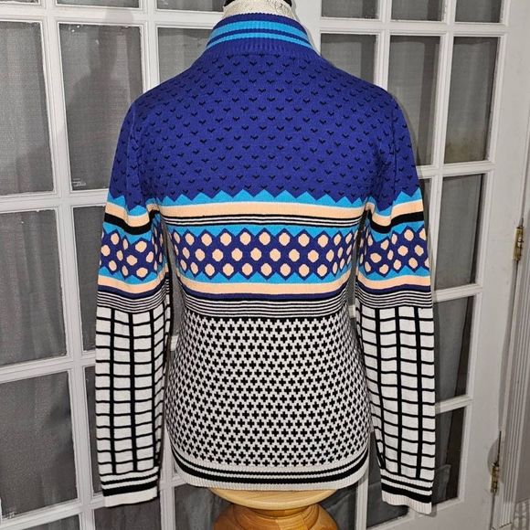 Neve Womens Wool Blend 1/4 Zip Pullover Sweater Medium - Picture 2 of 4